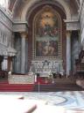 Het schilderij 'Maria Hemelvaart' van Titiaan in de basiliek van Esztergom