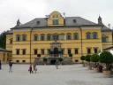 Het door aartsbisschop Marcus Sittikus von Hohenems gebouwde barokke kasteel Hellbrunn bij Salzburg