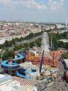 Overzicht over een gedeelte van het Prater vanuit het reuzenrad