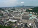 Overzicht over Salzburg vanaf het slot Hohensalzburg