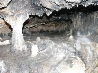 König Otto TropfsteinhöhleHet oude, zwarte deel van de grot